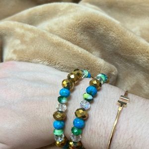 Beautiful beaded wrap bracelet